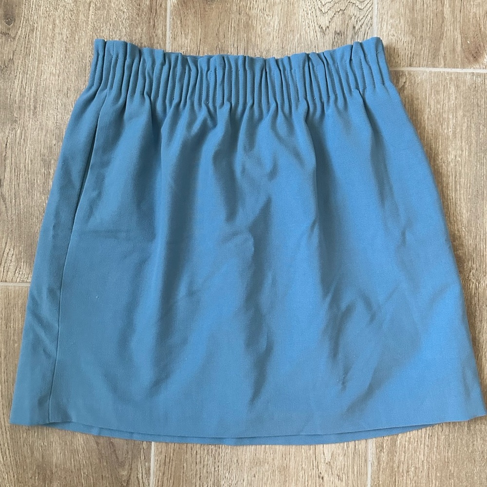 Size 0 JCREW periwinkle mini skirt